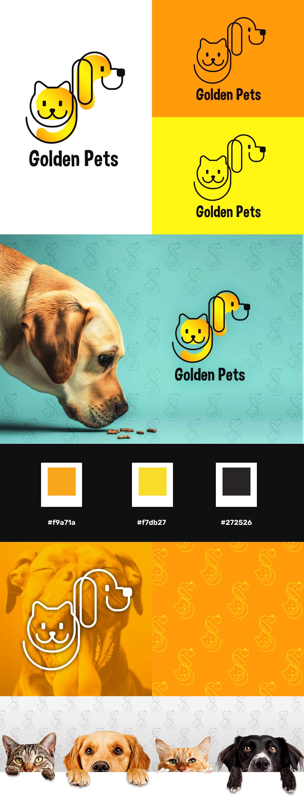 logotipo para tienda de alimento de mascotas